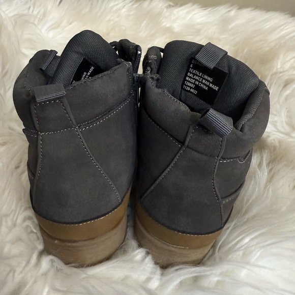 BGAUDI Big Boys Size 6 Gray Ankle Boots Shoes - Picture 8 of 11